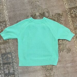 French Connection Mint Green Short-Sleeve Knit Top